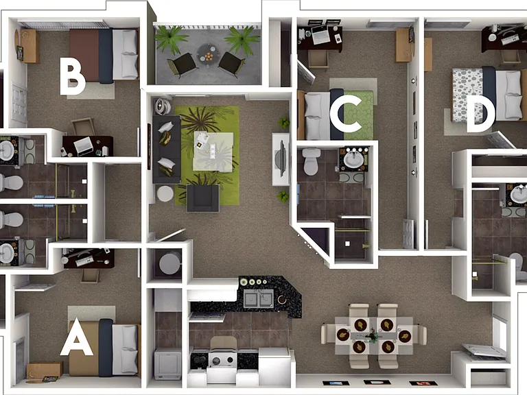 4 Bedroom, 4 Bathroom 4 Bedroom, 4 Bathroom