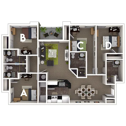 Floor plan 4X4