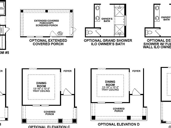 Tyler First Floor Options