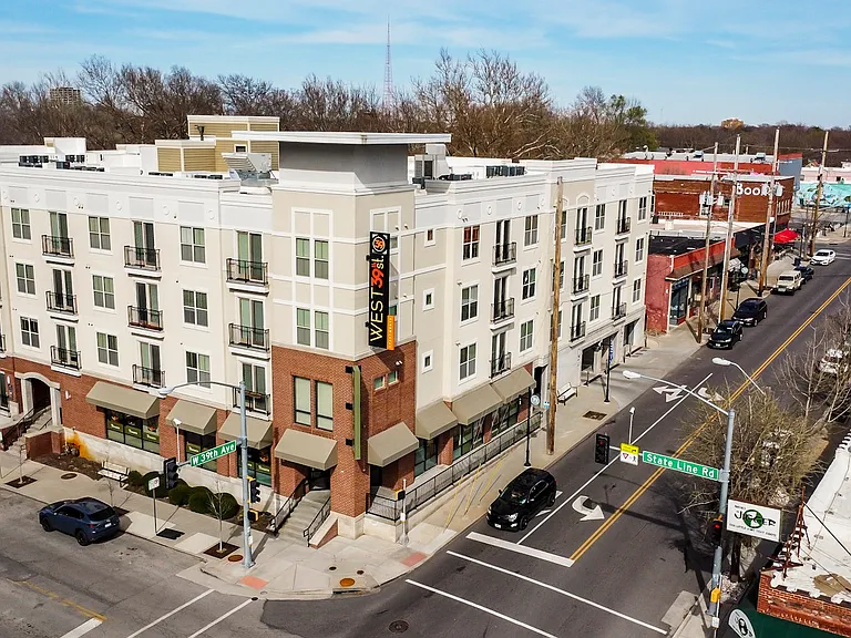 Few blocks from restaurants