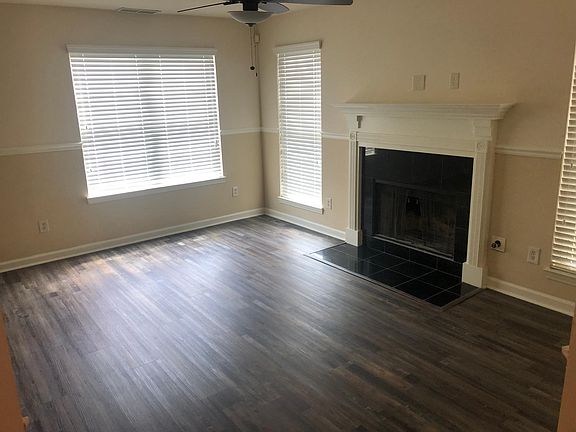 Living Room with real fire place.