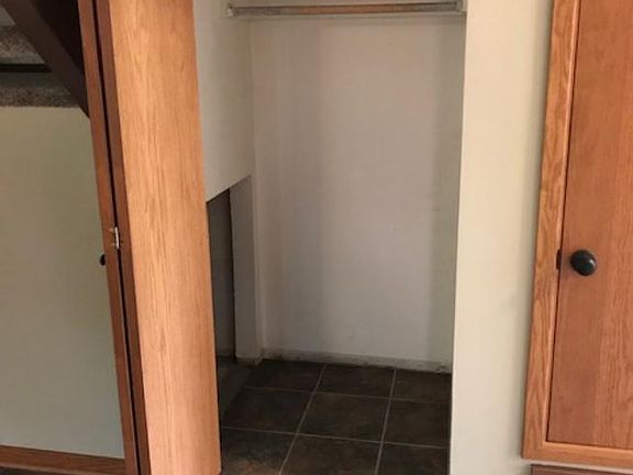 Coat closet in entry