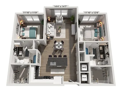 Floor plan B3