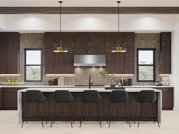 Well-equipped kitchen with beautiful cabinets and ample countertop space