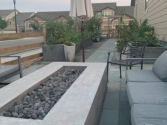 Fire Pit and East Side Garden