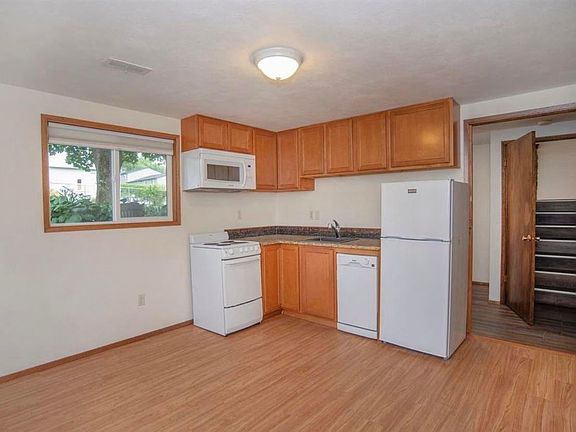 Access to the upstairs is closed up with a wall.