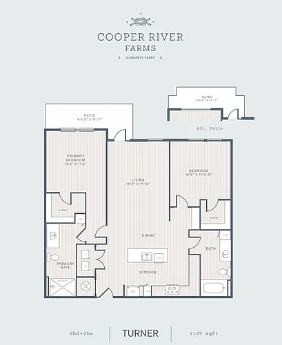 Floor plan Turner