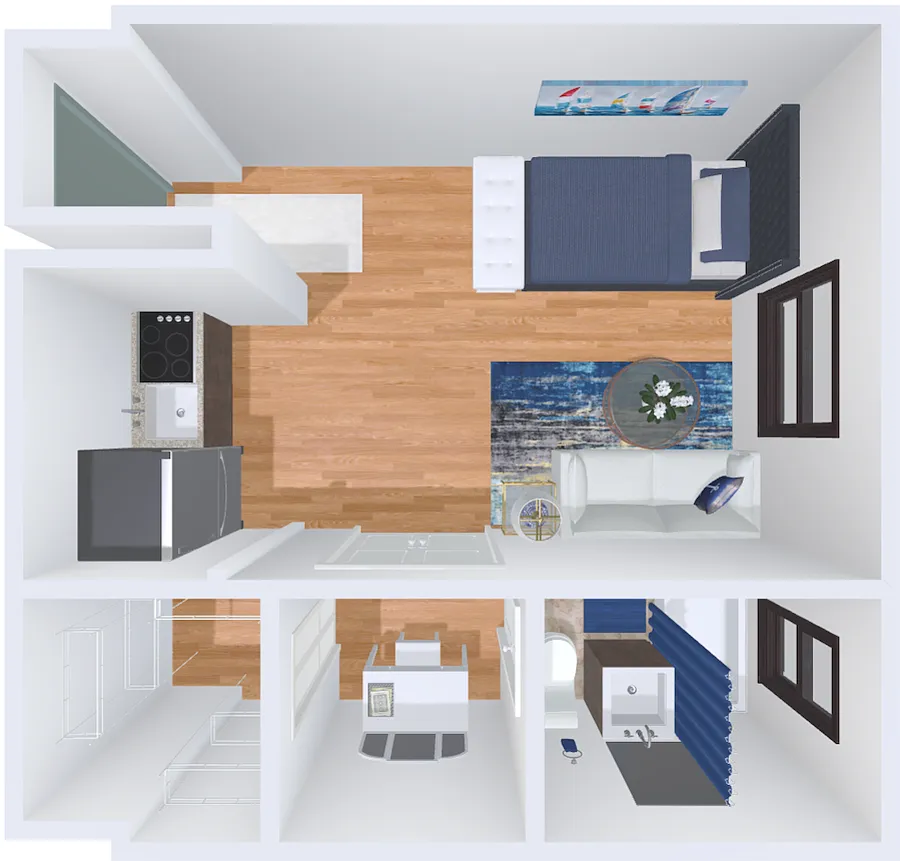 Floor plan studio 7