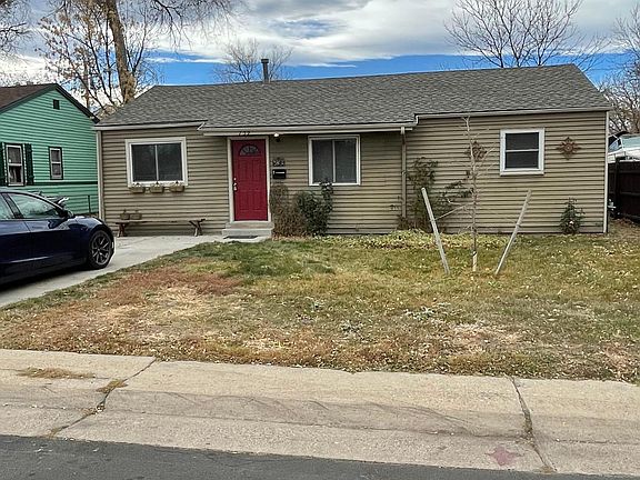Front yard and driveway for off street parking.