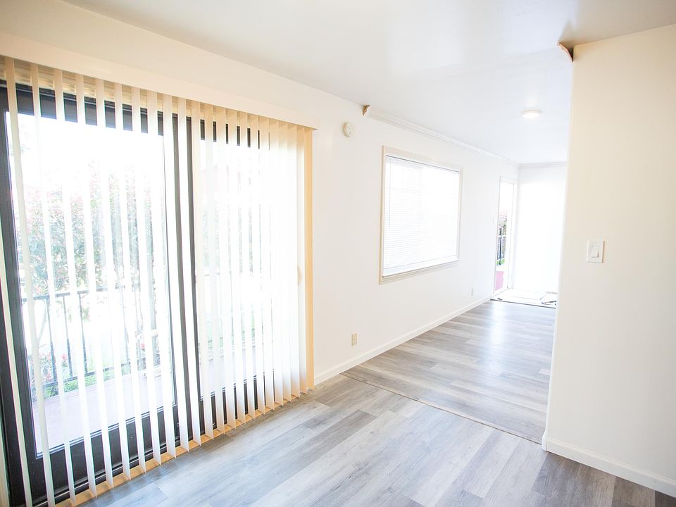 Sliding door from kitchen