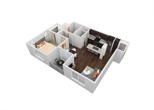 Floor plan VU - 1X1C