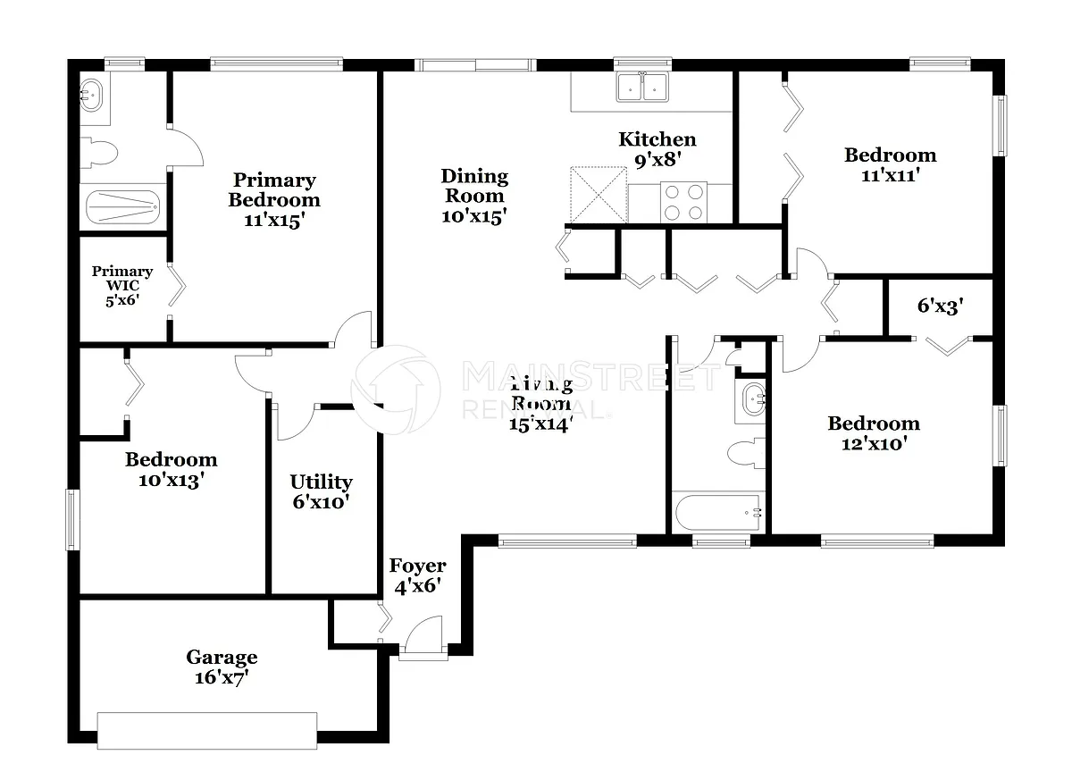 Floor Plan - 1032 Pinder St