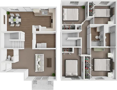 Floor plan Unit C 4 bedroom TH