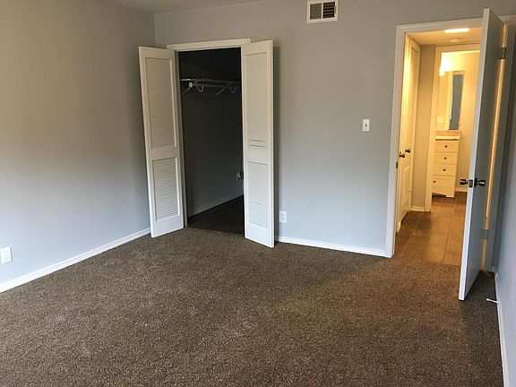 Large bedroom with walk-in closet