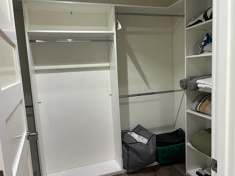 Walk-in Closet in the master bedroom