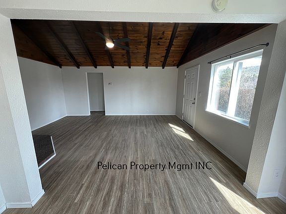 View from dining room to kitchen and front door