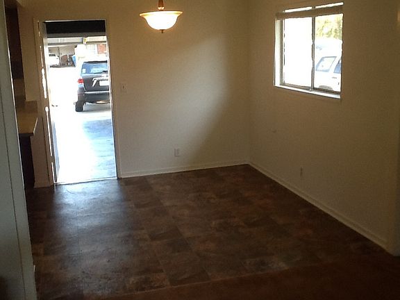 Dining area with direct access to garage