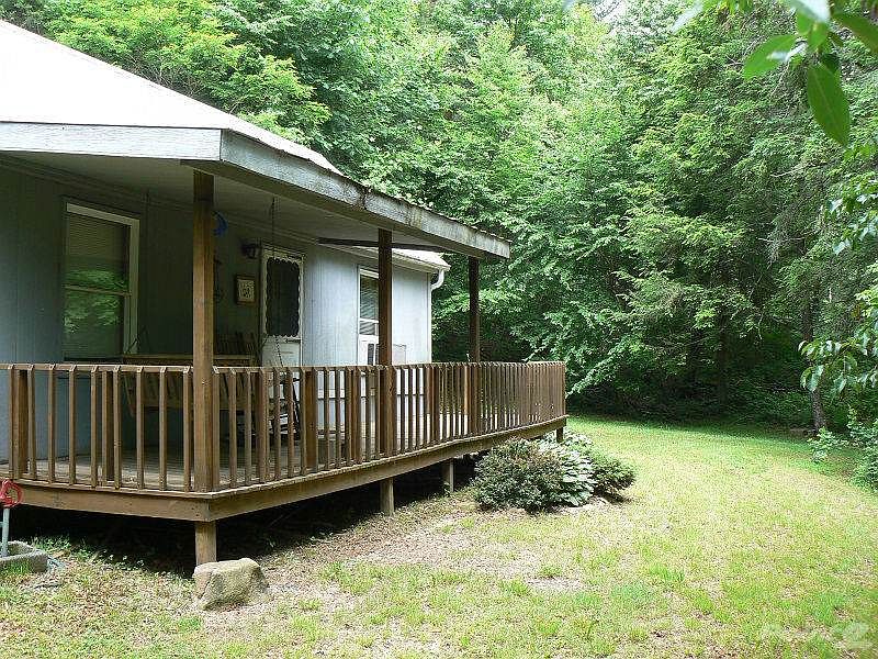Looking back towards driveway and parking area