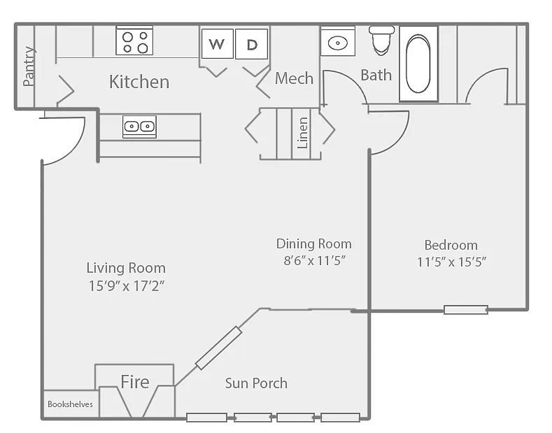 Floor plan The Cottonwood