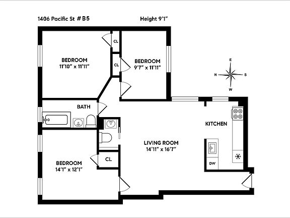 2nd image of 1406 Pacific St APT B5