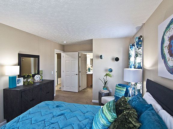 Plush carpeting in bedrooms