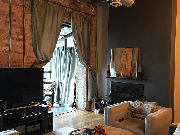 Sunroom and wood burning fireplace