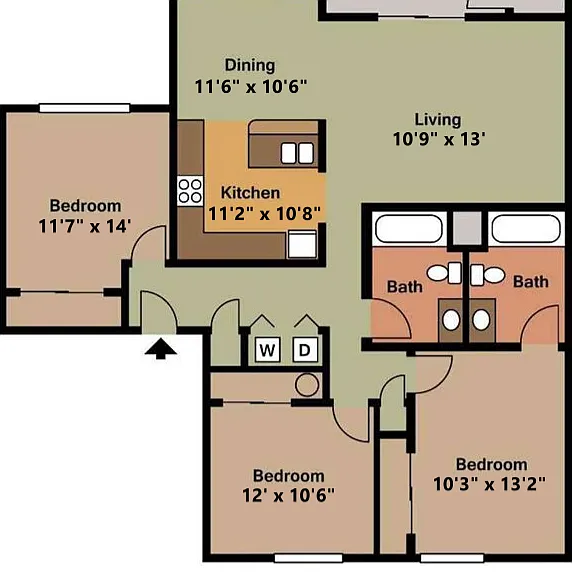 3X2 1247sqft 3X2 1247sqft