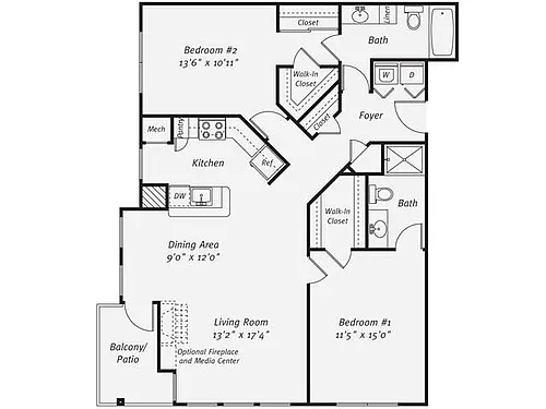 Floor plan B3