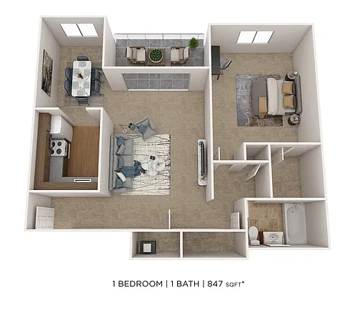 Floor plan One Bedroom