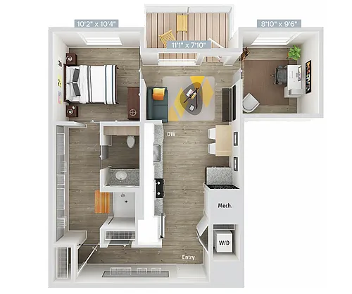 Floor plan 607