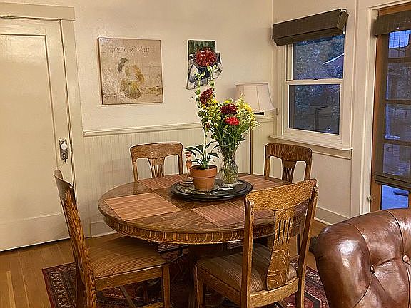 Dining area/ French doors 