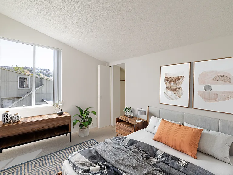 Bedroom A features ample space for customization.