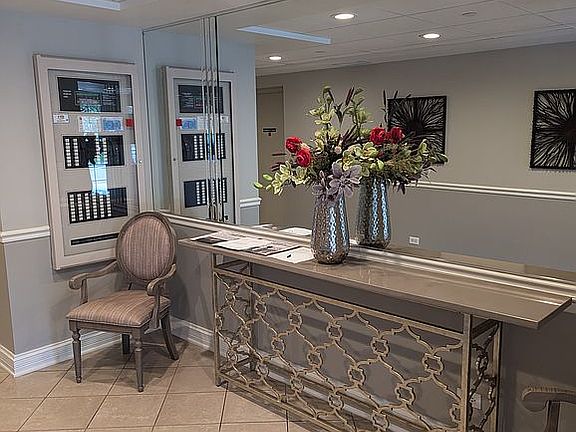 Elegant entrance to elevator
