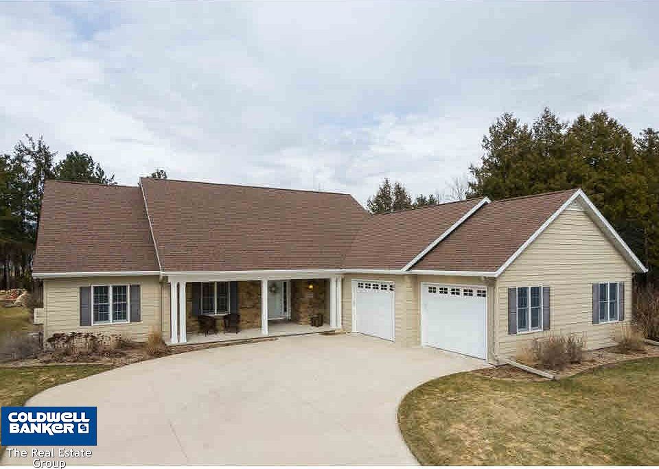 Inviting covered front porch