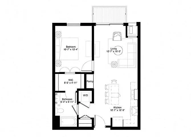 Floor plan Aspen & Hickory