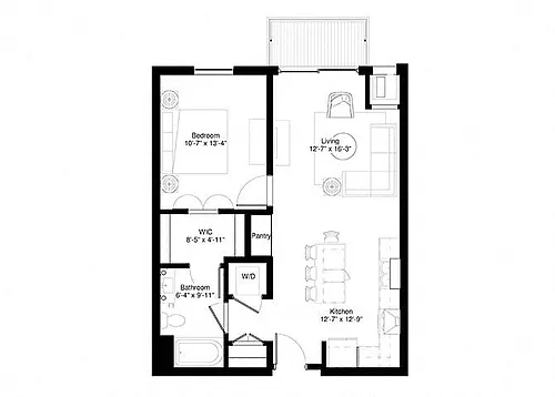 Floor plan Aspen & Hickory