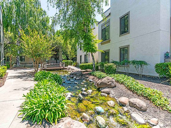 Peaceful stream through community