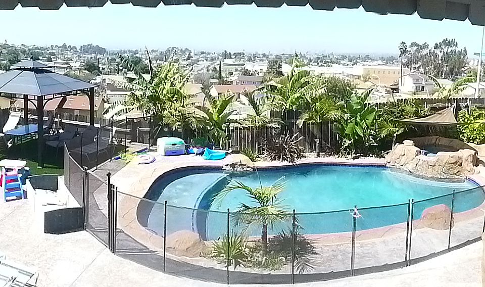 View from Family Room, Pool