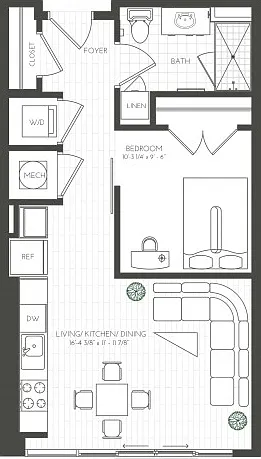 One Bedroom South Juliet One Bedroom South Juliet