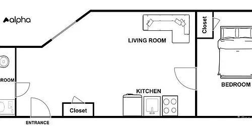Rented by Alpha Properties NYC I LLC