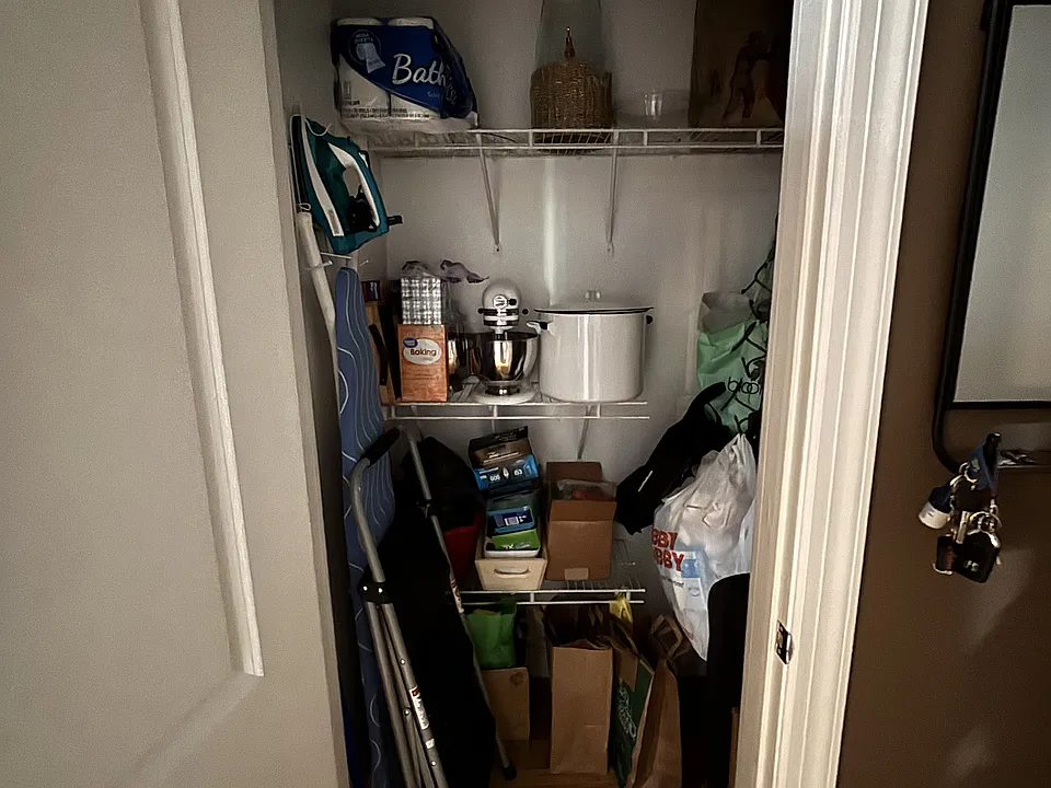 Front closet/pantry off kitchen entry