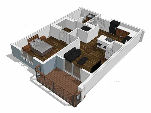 Floor plan One Bedroom