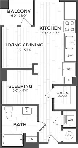 Floor plan Studio-EG