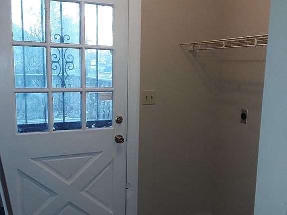 Back door and laundry area
