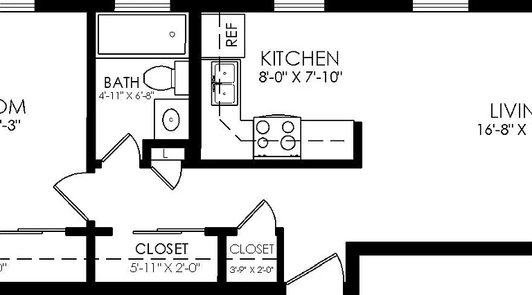 1x1 Floorplan 1x1 Floorplan