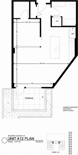 Floor plan Urban 1 Bedroom