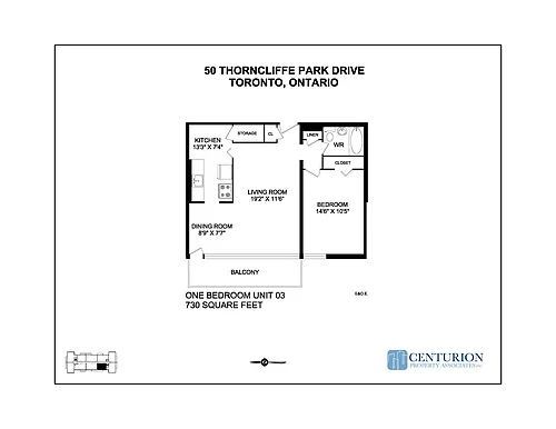 Floor plan 1 Bedroom