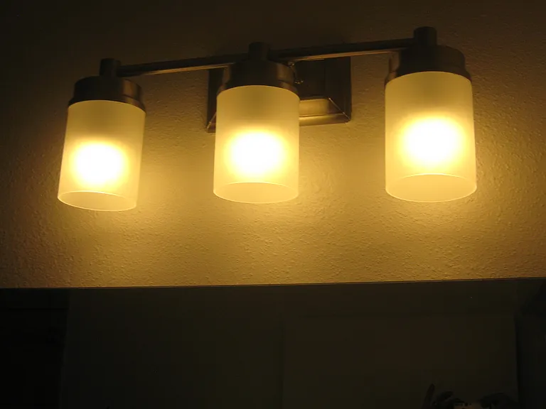 Modern Lamps over bath sink
