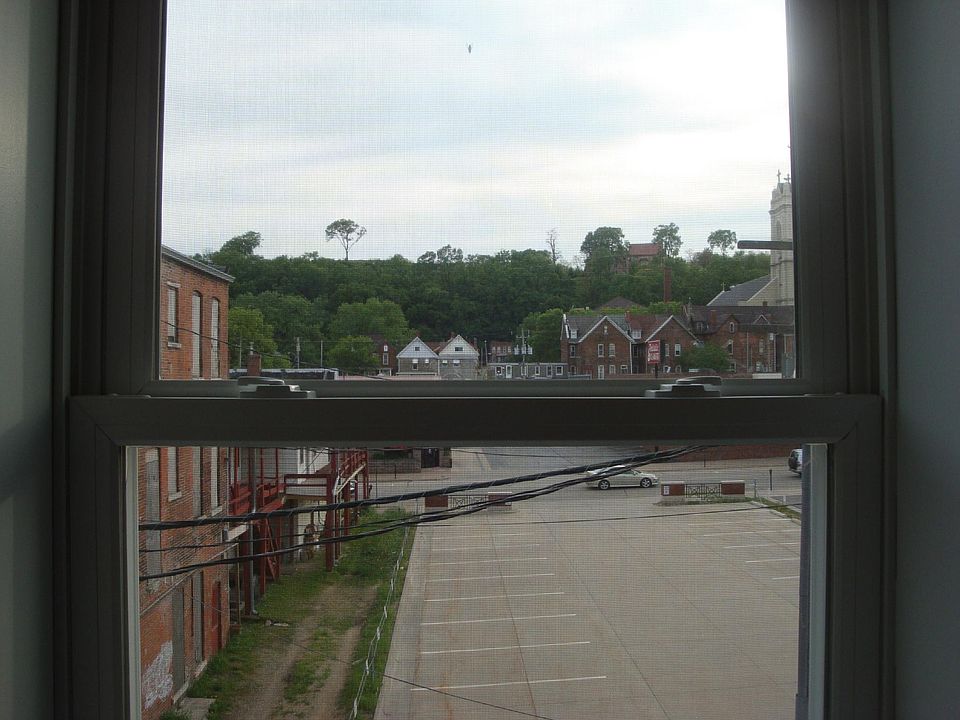 View of bluff from bedroom.