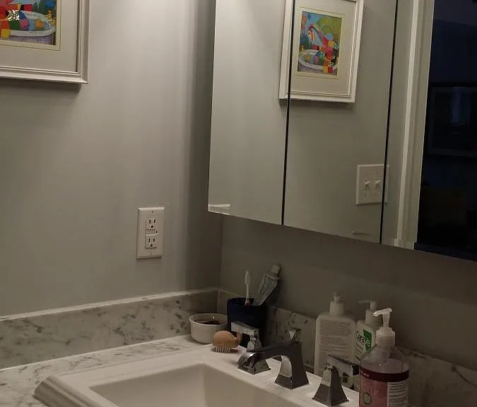 Granite counter-top - remodeled bathroom